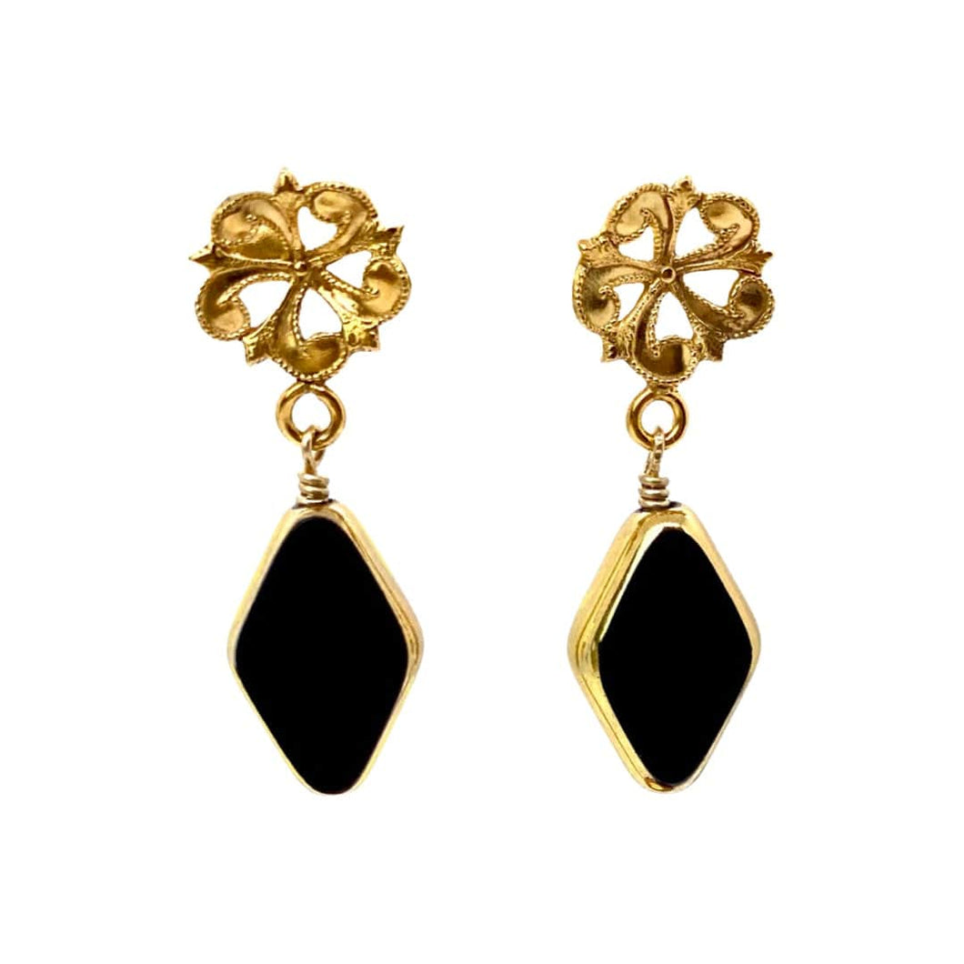 La Fleur Diamond Drop Earrings